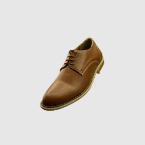 Men Brown Simple Design Formal Boot