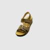 Women-Brown-Buckle-Design-Heel-Medicated-Sandal