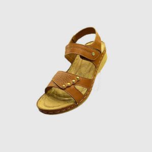 Women Easy Step Medicated Golden Sandal